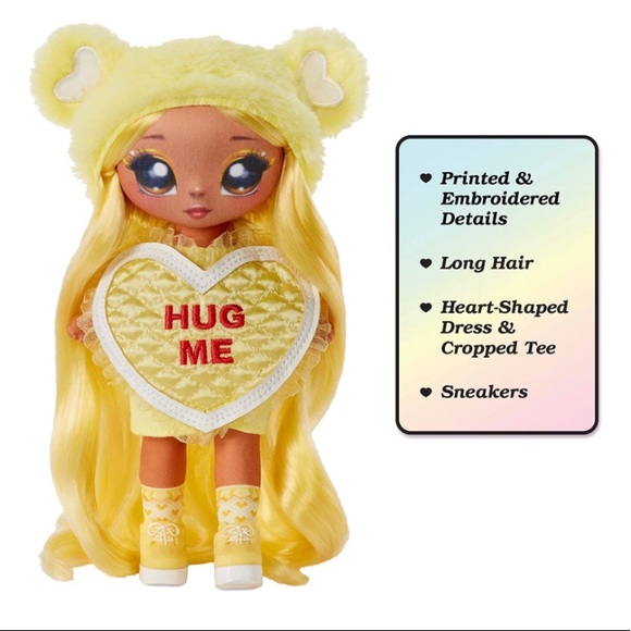 🆕Na Na Na Surprise Maria Buttercup Yellow Teddy Bear-Inspired 7.5" Fashion Doll - Picture 2 of 8